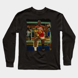 Dominique Wilkins - Winner of Slam Dunk Contest, 1985 Long Sleeve T-Shirt